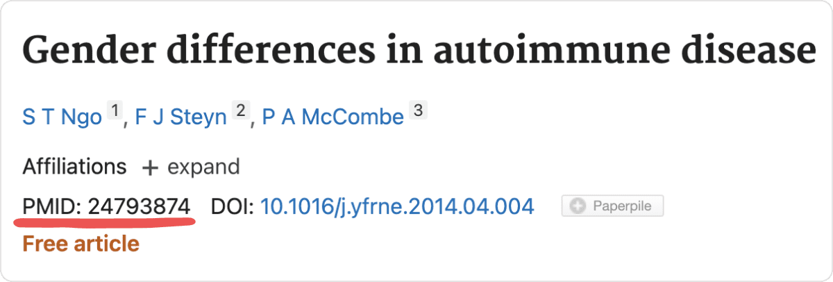 PubMed ID